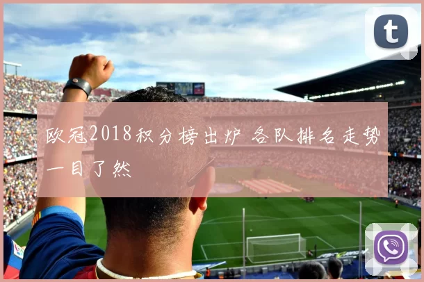 欧冠2018积分榜出炉 各队排名走势一目了然